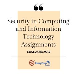 COSC2536/2537 Security in Computing and Information Technology Assignments